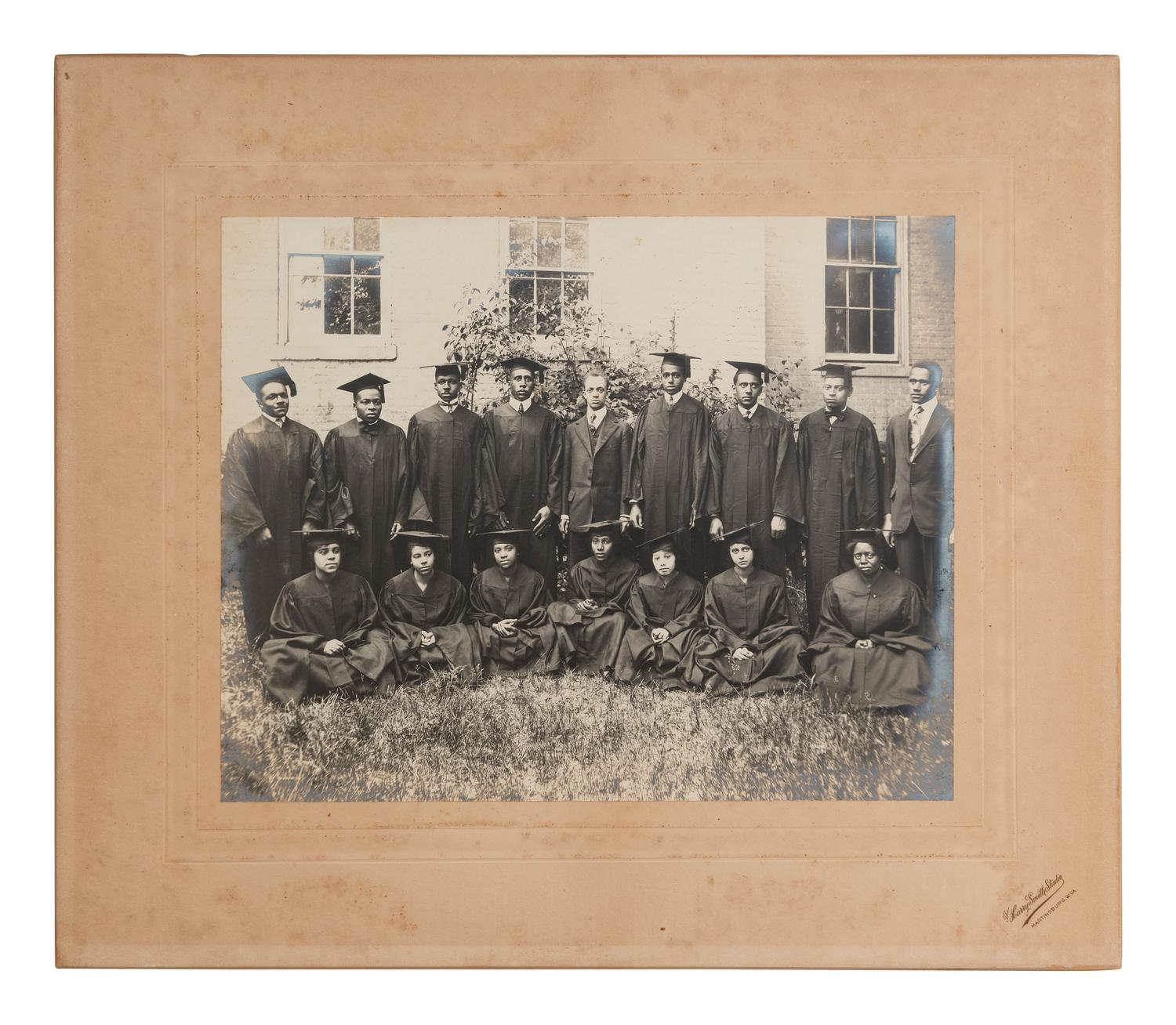 [African Americana] Group of 6 Photos of African American Subjects, incl. Graduates. Late 19th-early 20th century