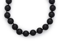 EnA, BLACK BEAD NECKLACE