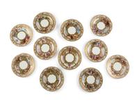 Eleven Dresden Ambrosius Lamm Porcelain Opera Cabinet Plates