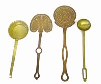 Two brass skimmers 18th/19th century