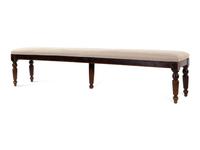 A William and Mary Style Mahogany Hall Bench