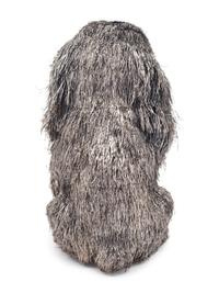A Buccellati Silver Furry Dog Figure