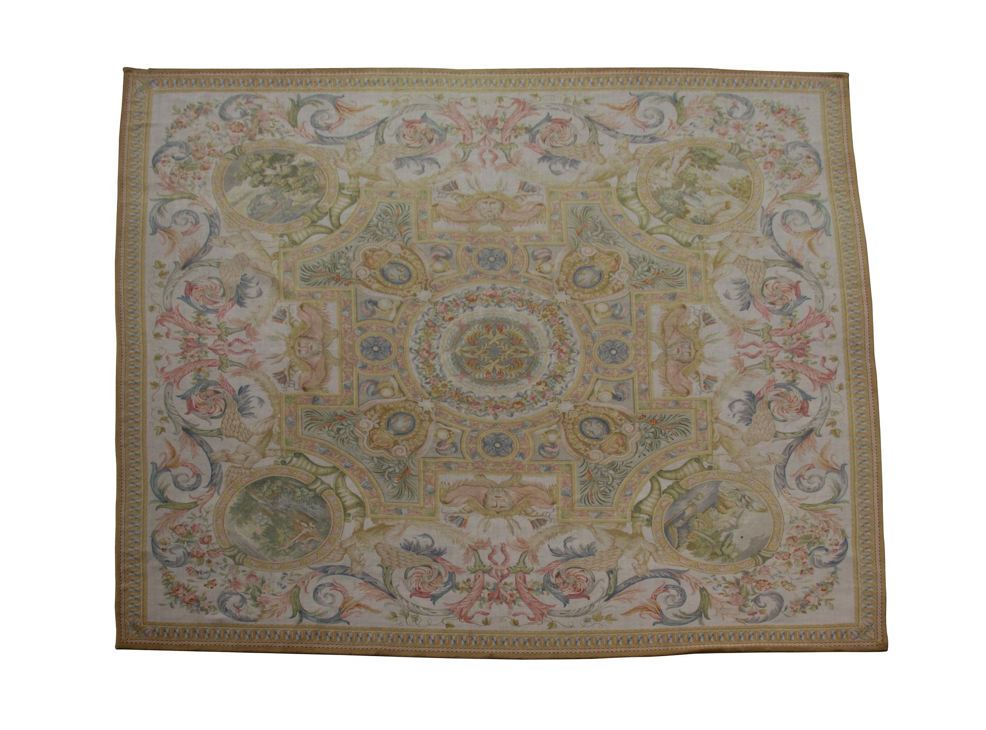 A Louis XVI Aubusson Style Rug 18 feet x 18 feet 6 inches. — 20TH CENTURY