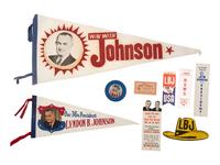 [JOHNSON, Lyndon B. (1908-1973)]. A large group of ephemera related to Johnson's campaigns.