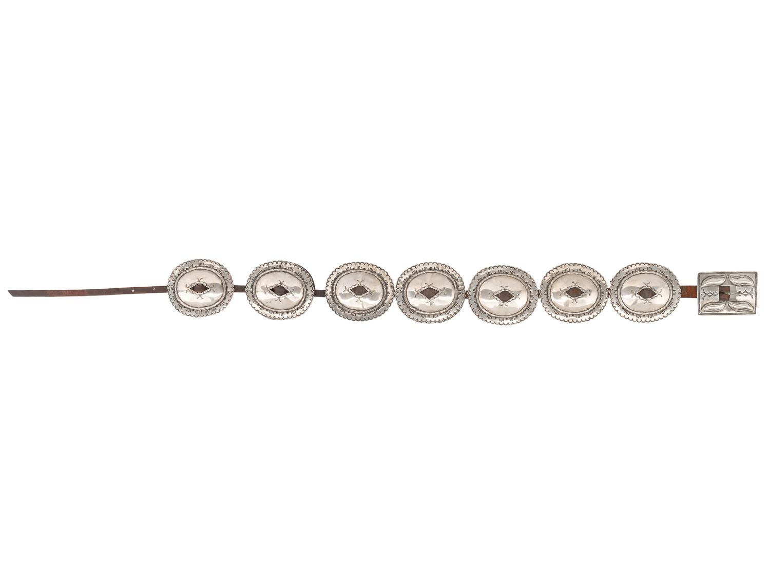 Navajo First Phase Ingot Concha Belt