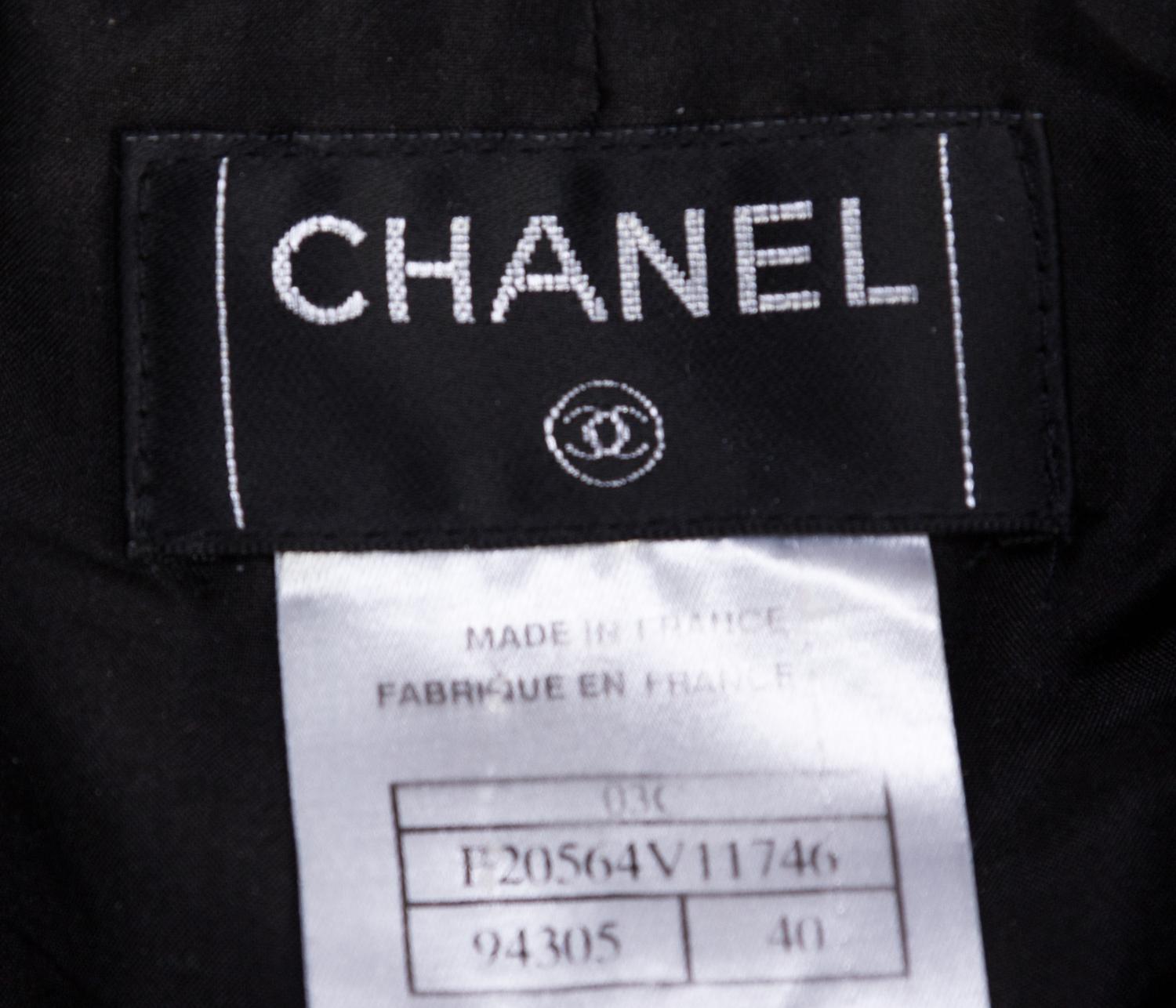 A Chanel Black Skirt Suit,