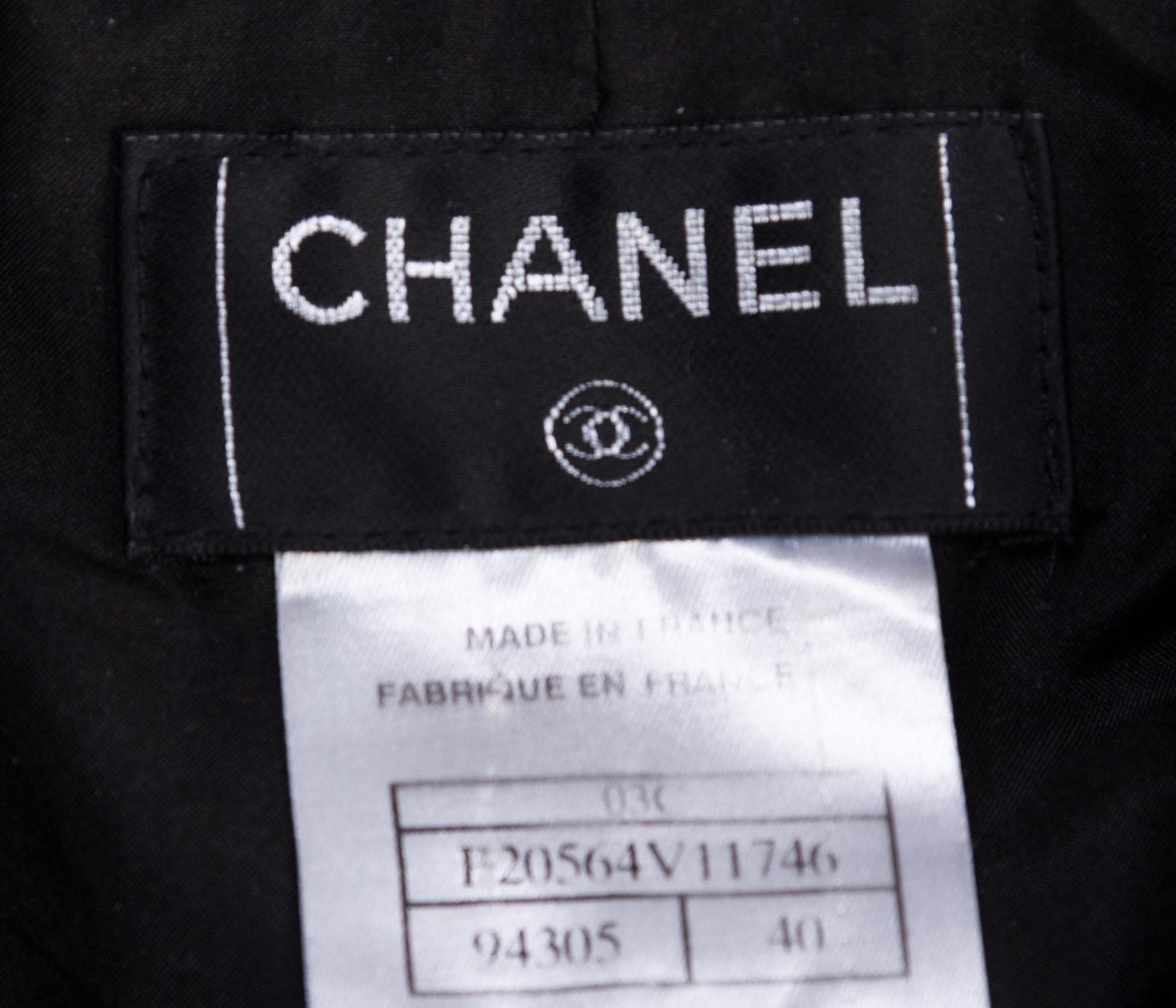 A Chanel Black Skirt Suit,