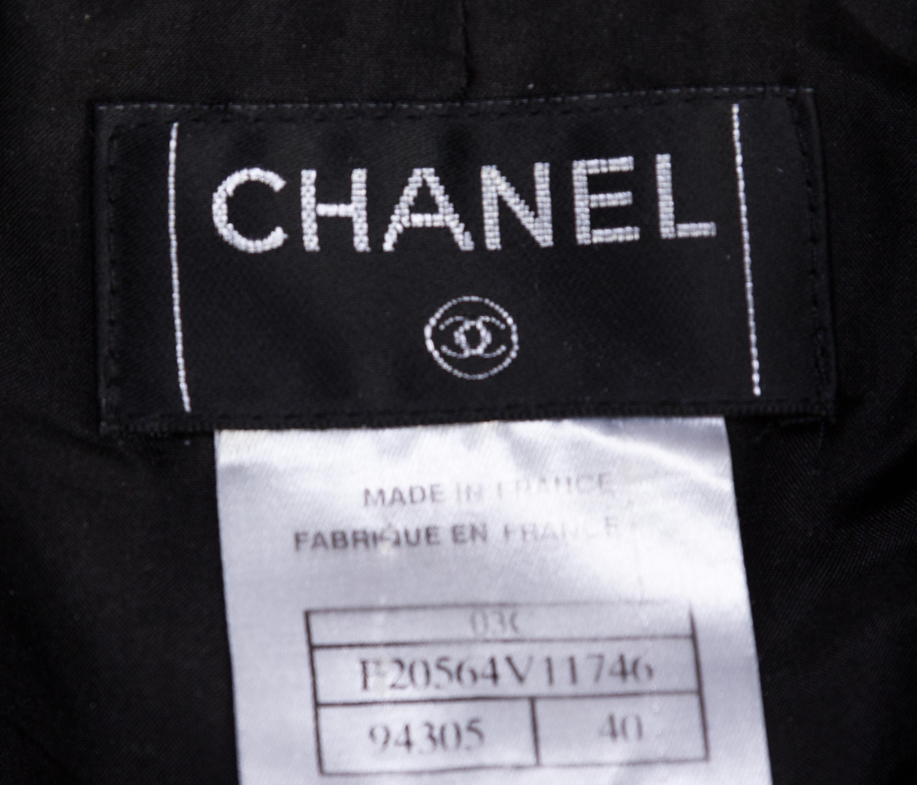 A Chanel Black Skirt Suit,