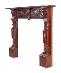 A Victorian Style Carved Mantel
