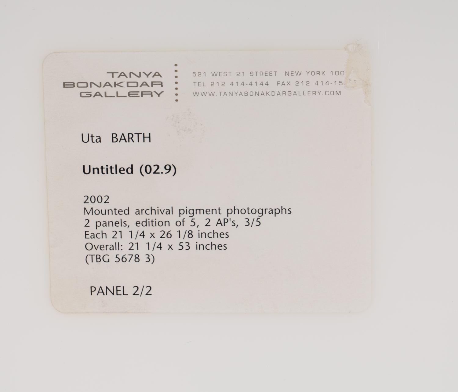 Untitled (02.9) , 2002 (diptych)