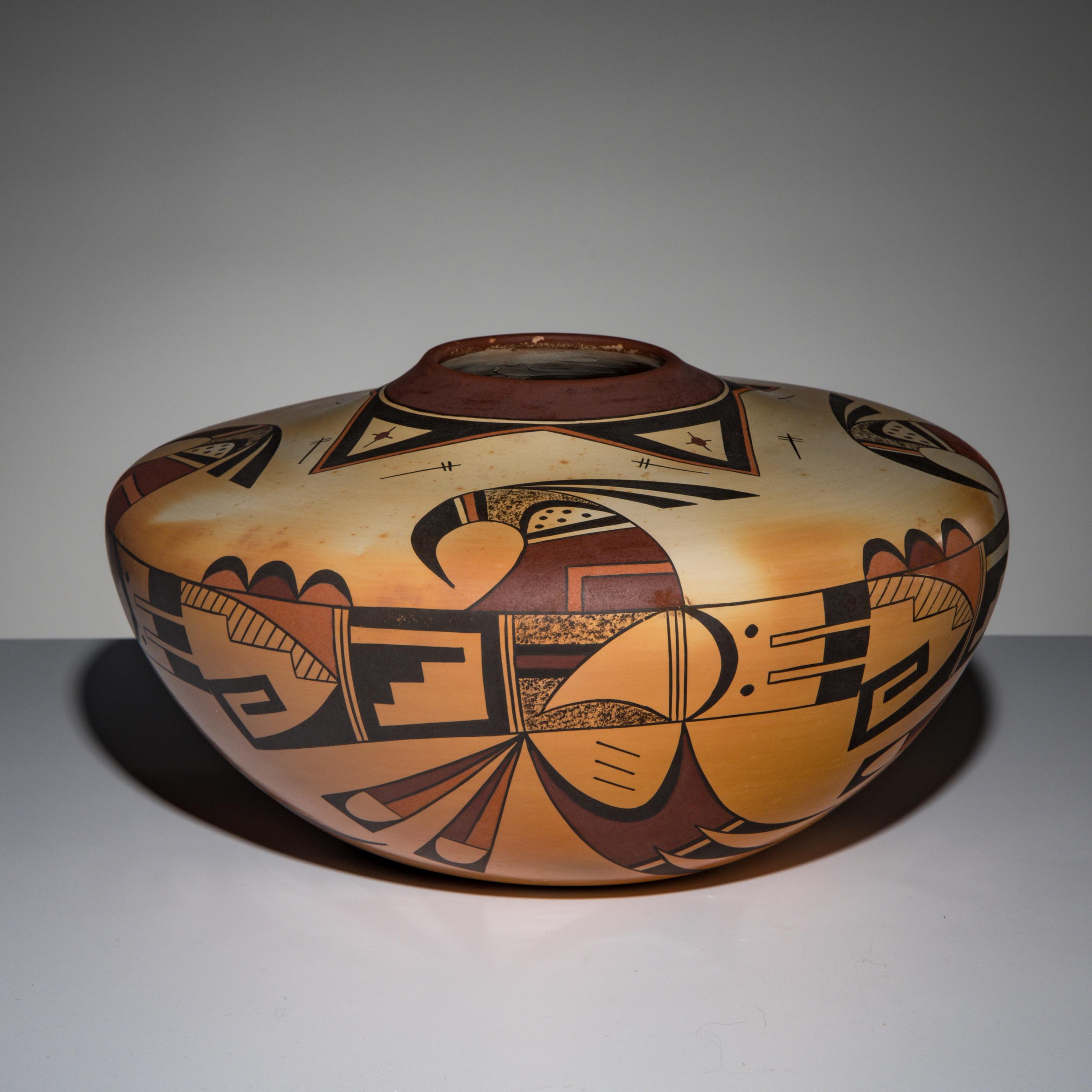 Debbie Clashin (Hopi-Tewa, b. 1969) — Polychrome Pottery Jar, 2023