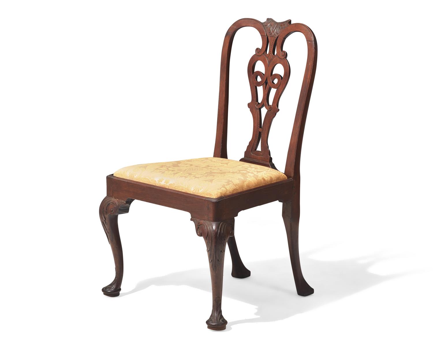 A George III Carved Mahogany Side Chair, Circa 1760