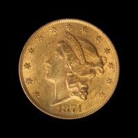 A United States 1874 Liberty Head $20 Gold Coin
