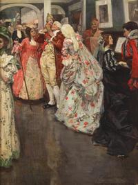 Alice Barber Stephens (American, 1858-1932) — Fancy Dress Ball , 1899