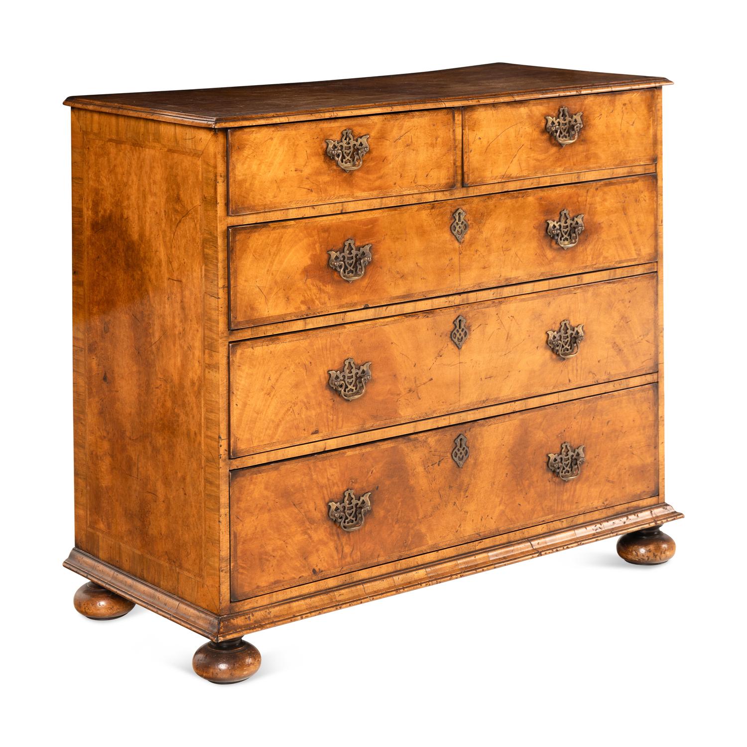 A George I Walnut Chest of Drawers