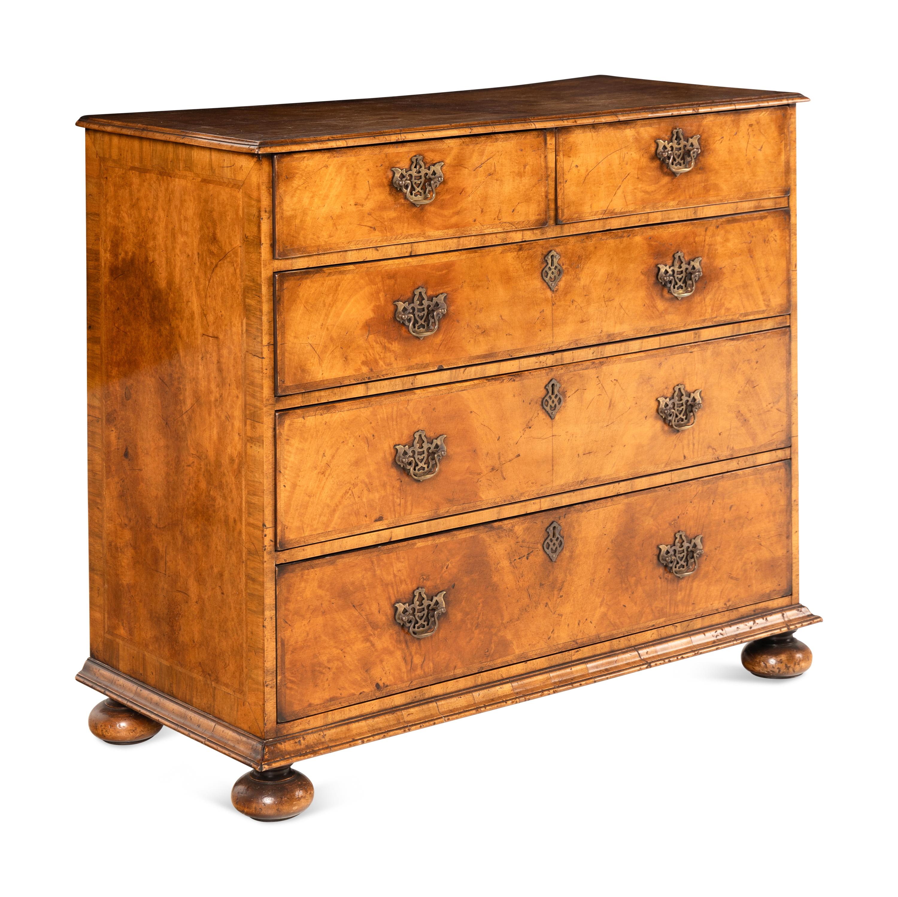 A George I Walnut Chest of Drawers