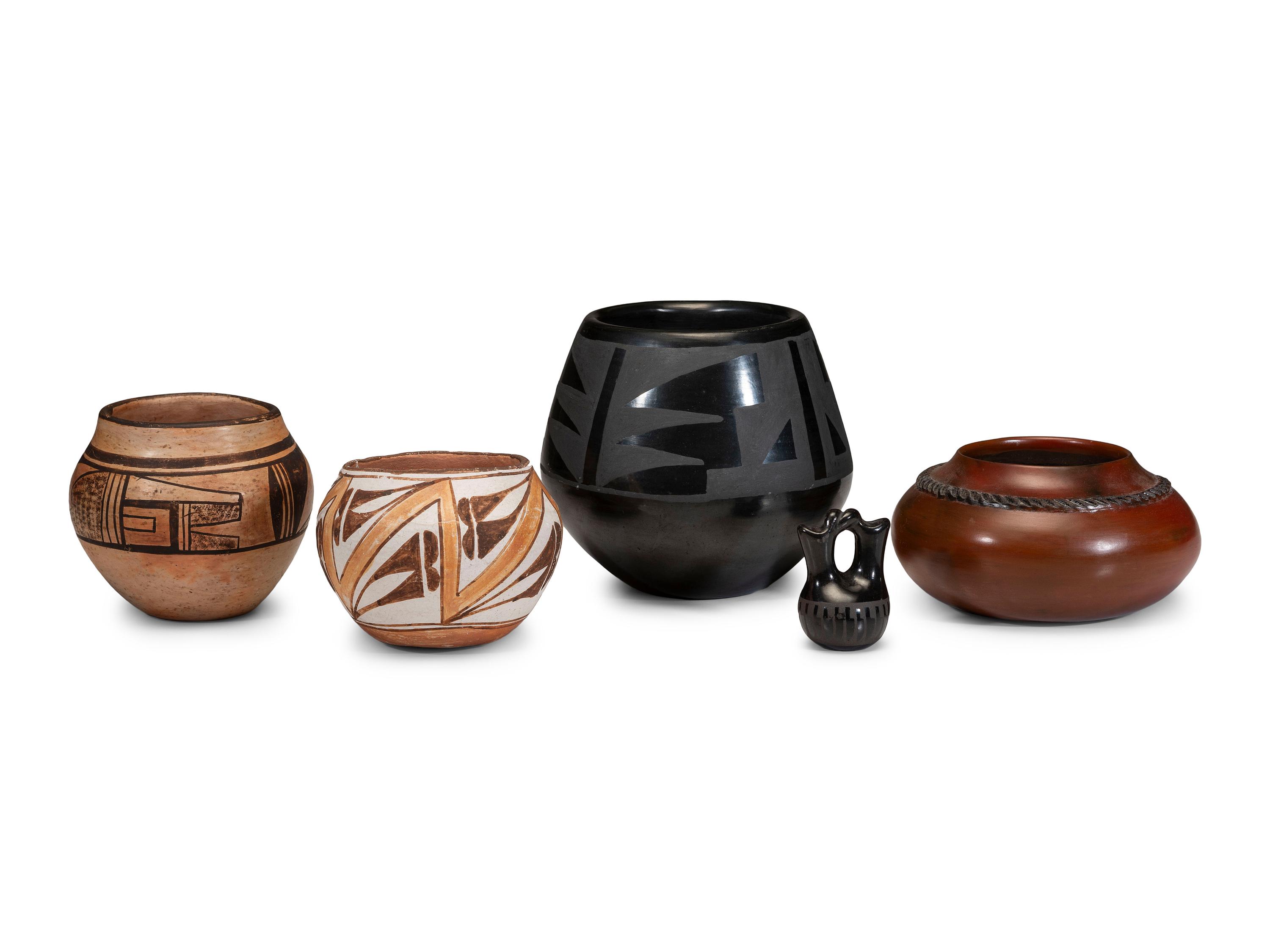 Group of Pueblo and Navajo Pottery