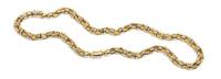 A Convertible 18 Karat Bicolor Gold Fancy Link Demi-Parure, Sauro, 91.15 dwts.