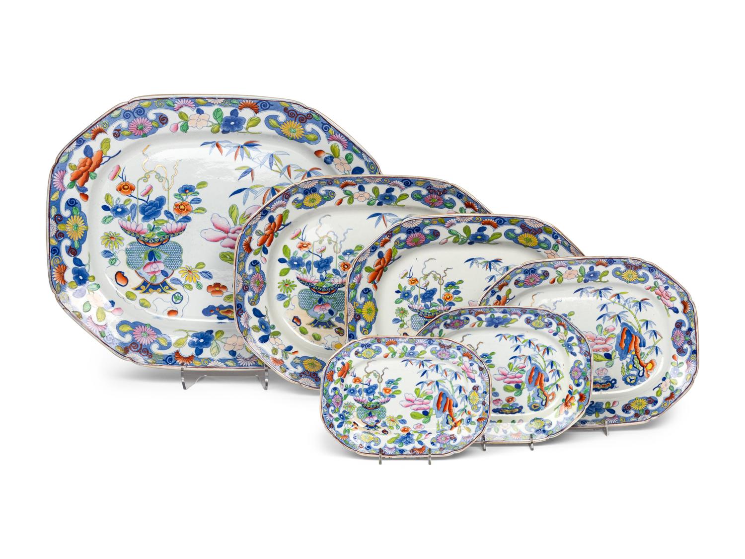 A Mason’s Bamboo Ironstone Dinner Service
