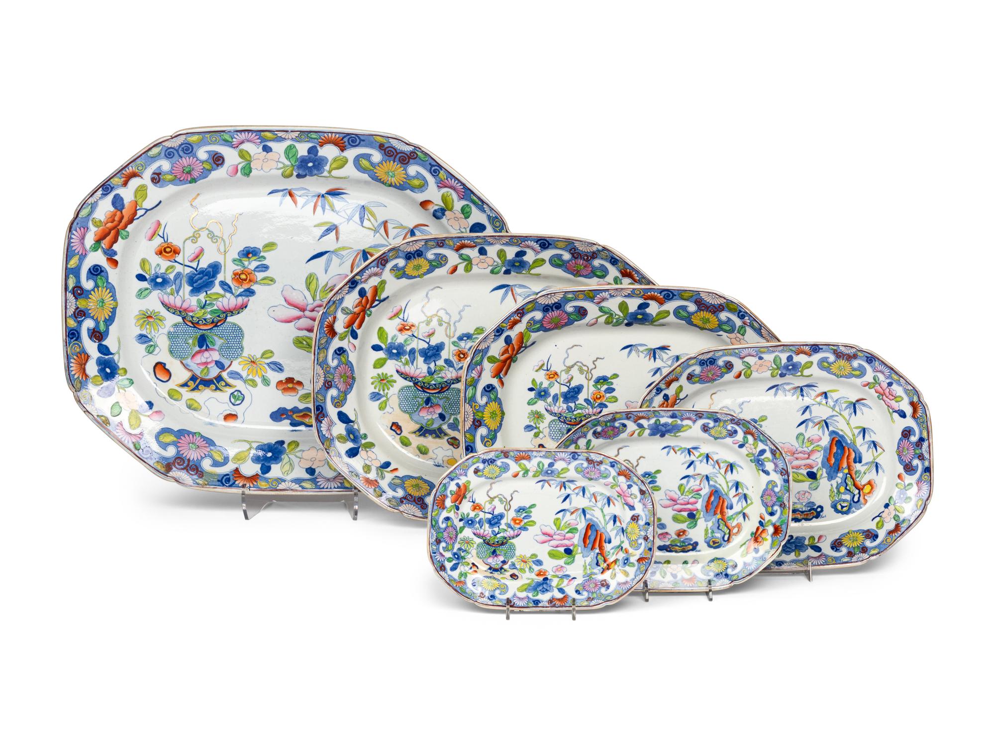 A Mason’s Bamboo Ironstone Dinner Service