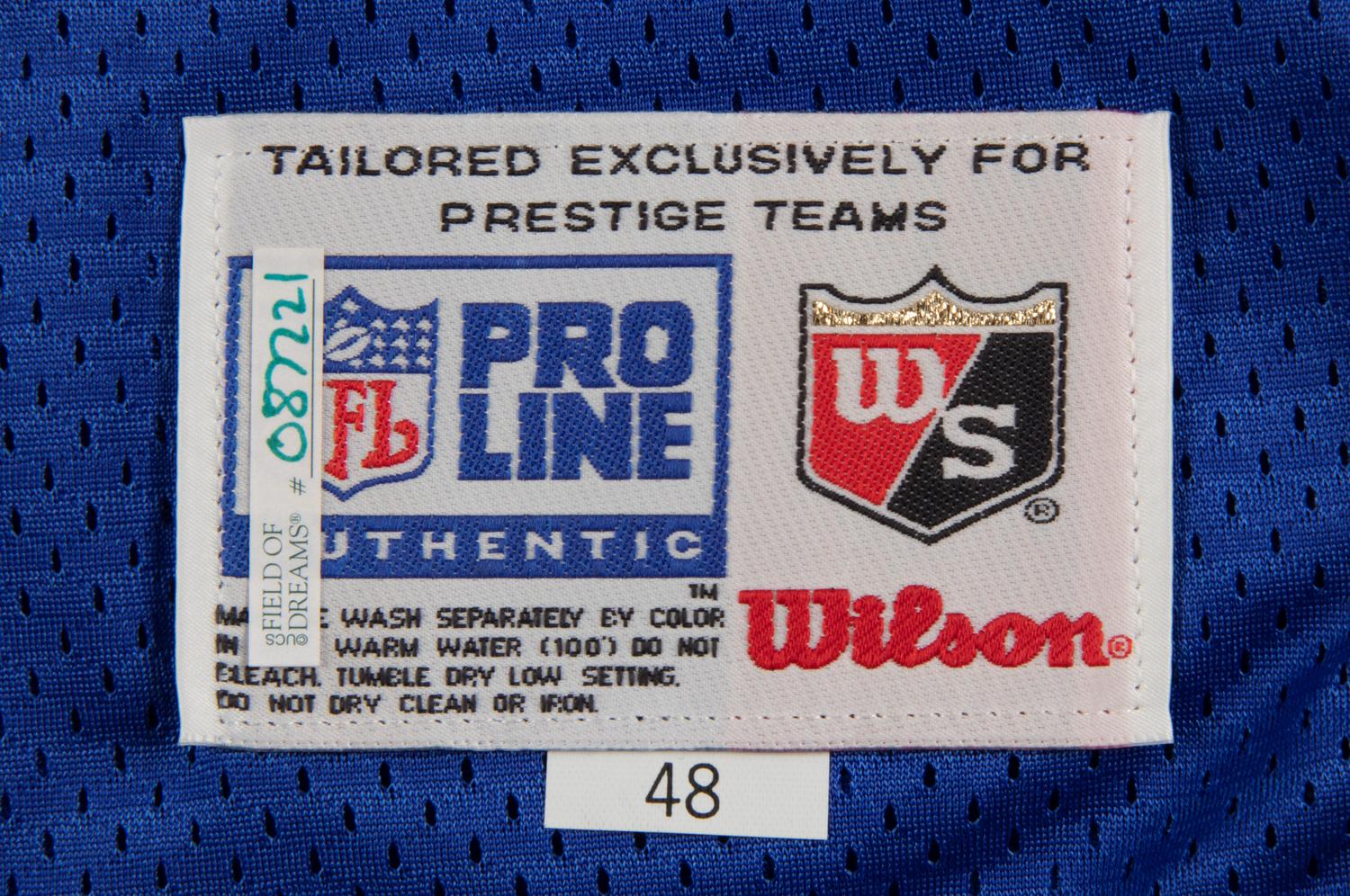 A Drew Bledsoe Signed New England Patriots Jersey (Wilson Pro Line),