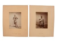 SHINDLER, Antonio Zeno (1823-1899), photographer. A group of 8 albumen photographs of Sac & Fox, Iowa, and Kaw Indians. [Washington, DC, ca 1868-1869].