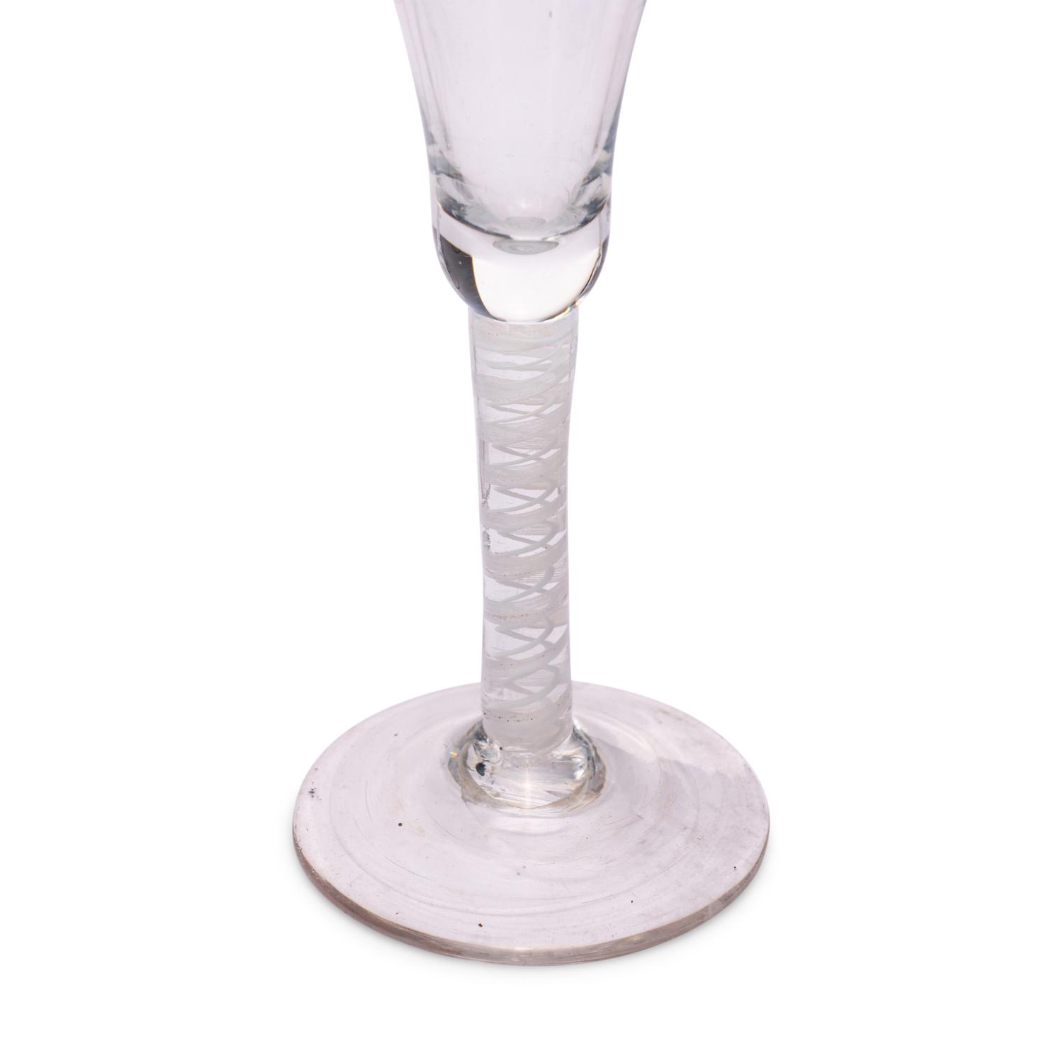 A Group of Six Opaque Twist Wine Stems