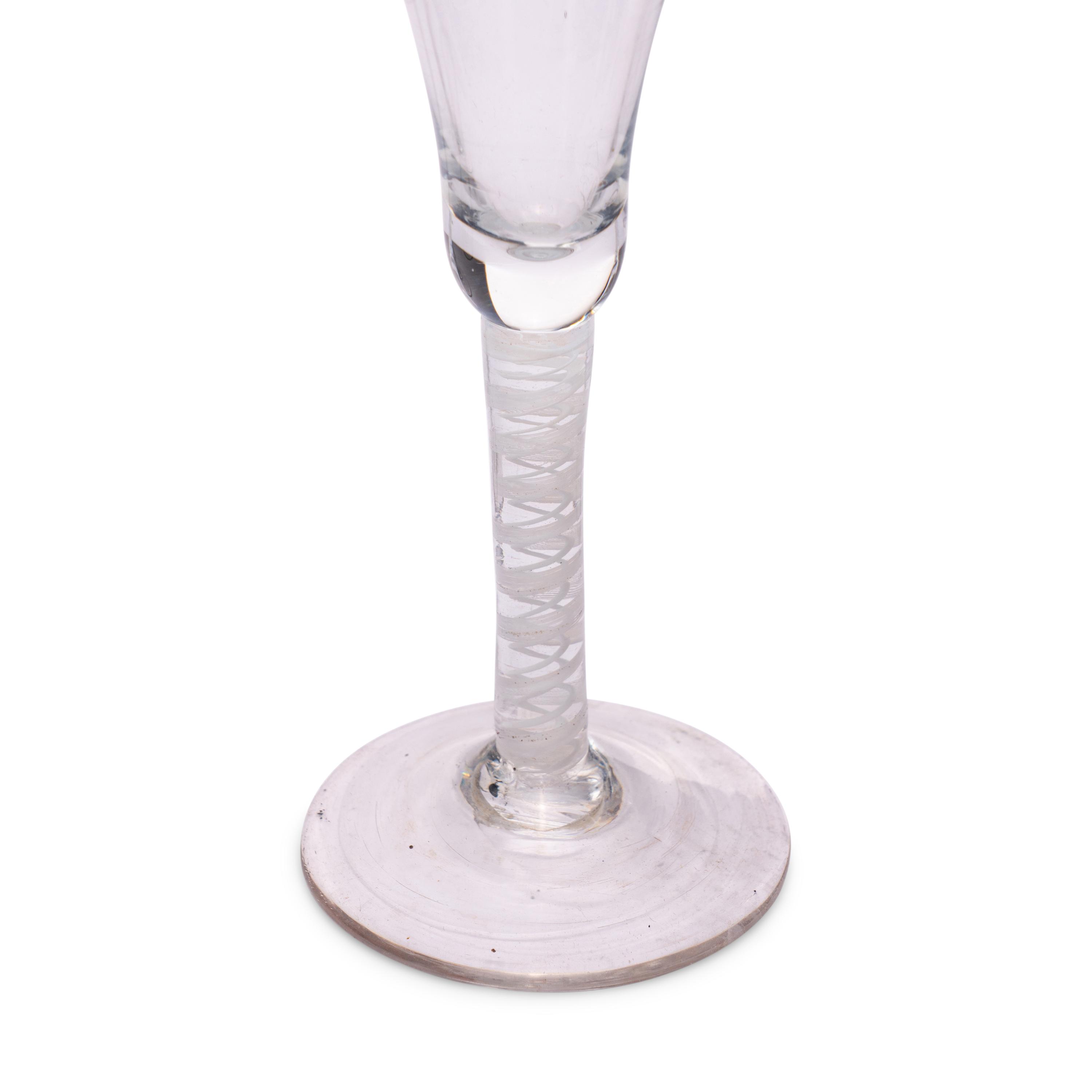 A Group of Six Opaque Twist Wine Stems