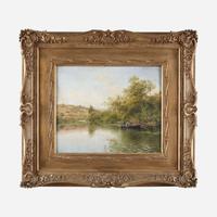 Emilio Sanchez-Perrier (Spanish, 1855–1907) La Rivière, Environs de Santiponce