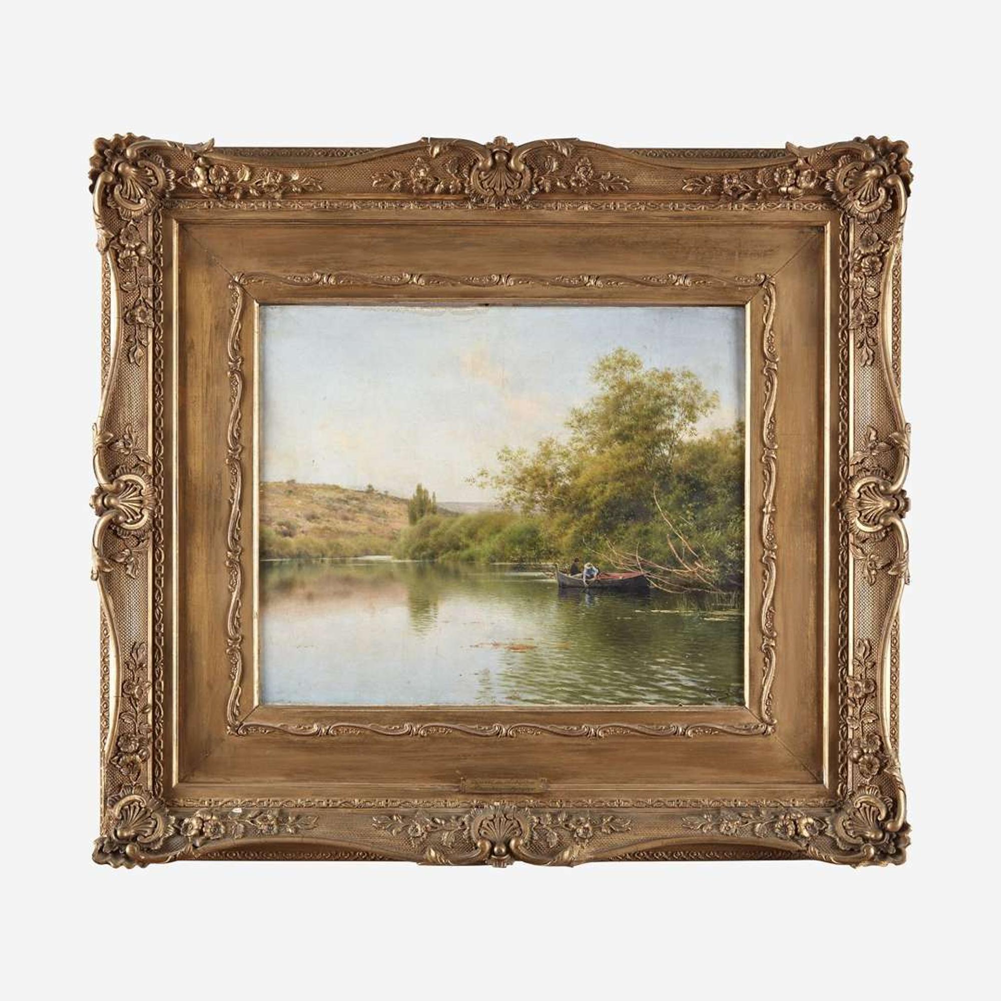 Emilio Sanchez-Perrier (Spanish, 1855–1907) La Rivière, Environs de Santiponce