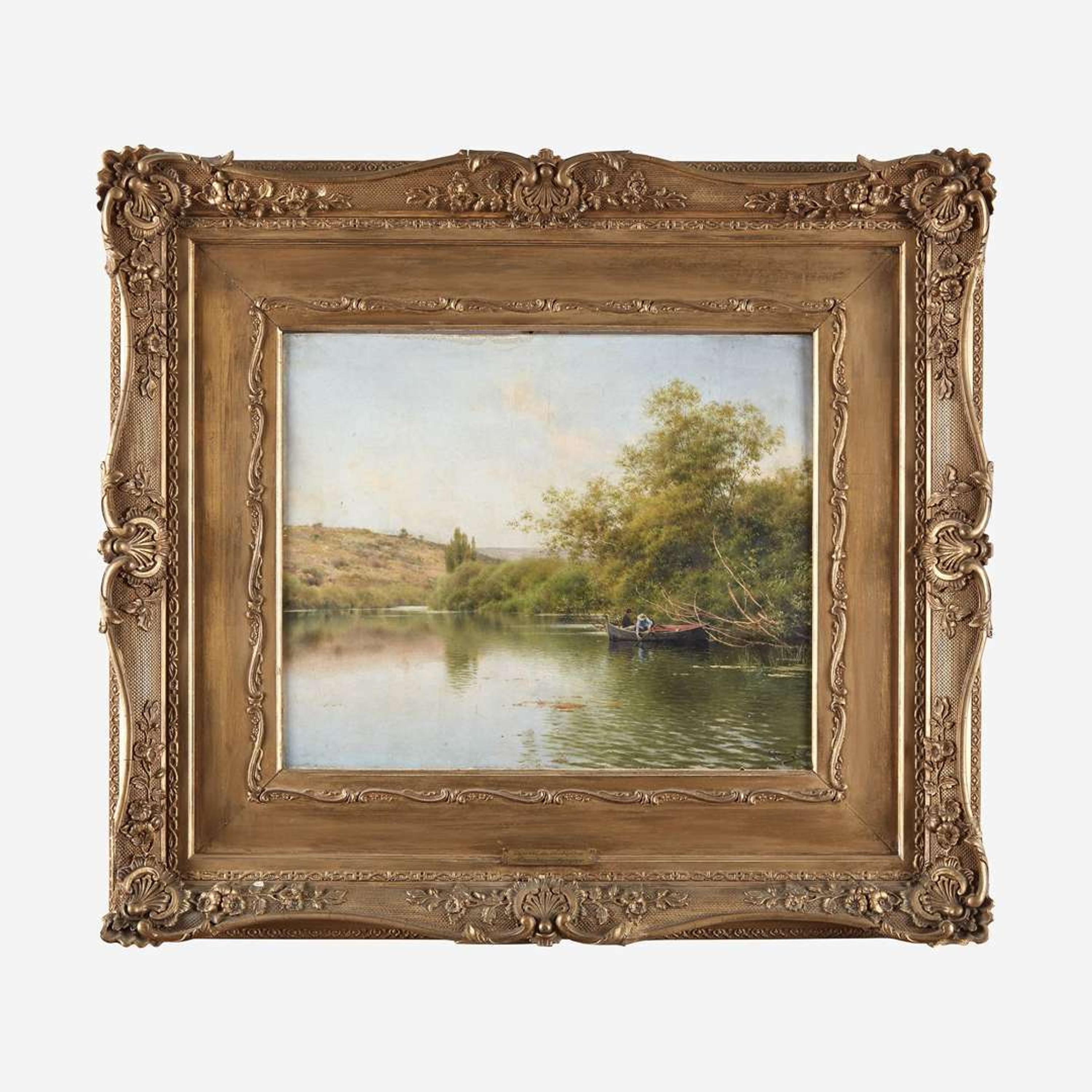 Emilio Sanchez-Perrier (Spanish, 1855–1907) La Rivière, Environs de Santiponce