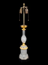 An Austrian Gilt Bronze Mounted Cut Crystal Table Lamp — 20TH CENTURY