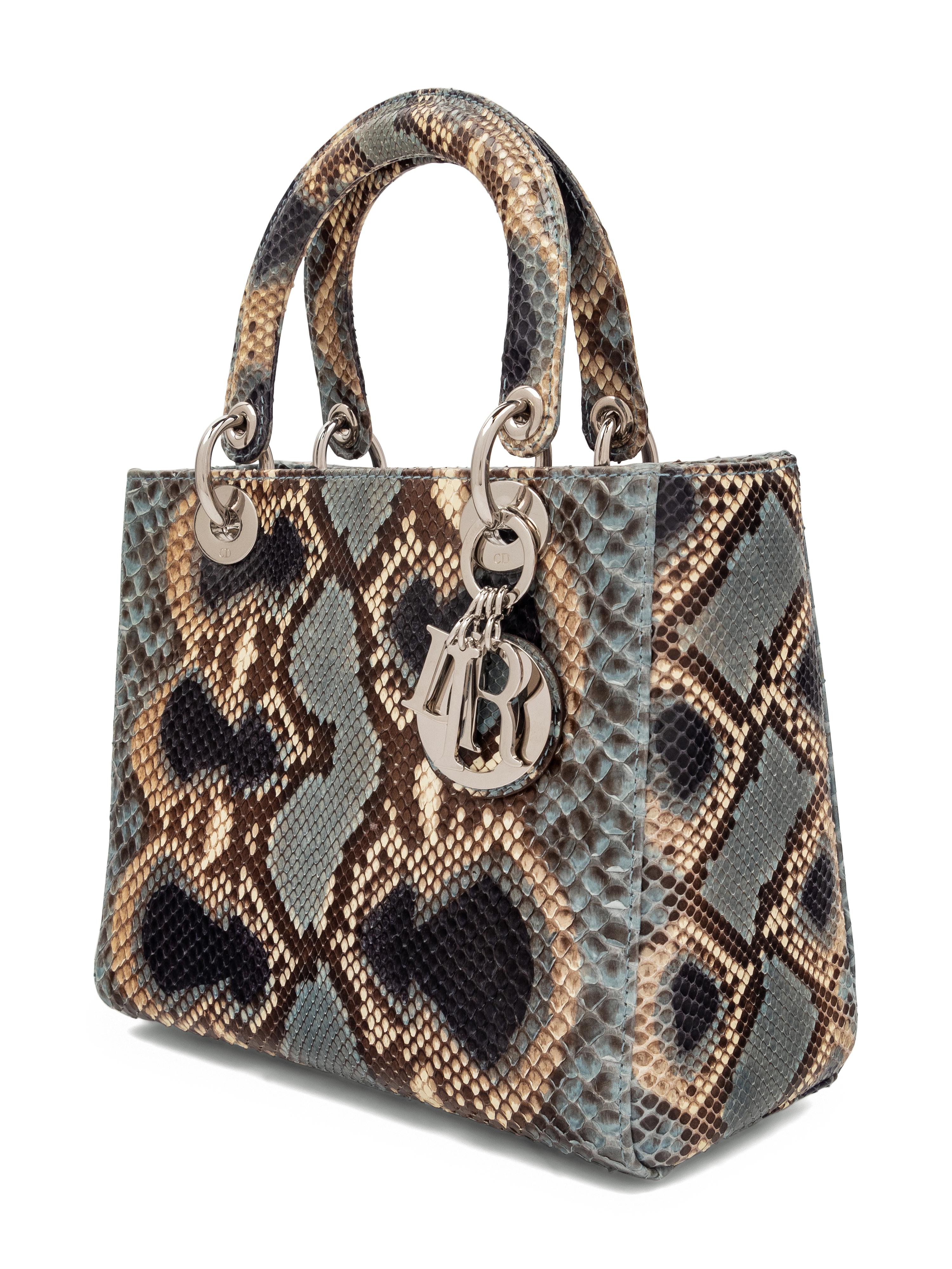 Christian Dior Multicolored Python Small Lady Dior Bag, 2011