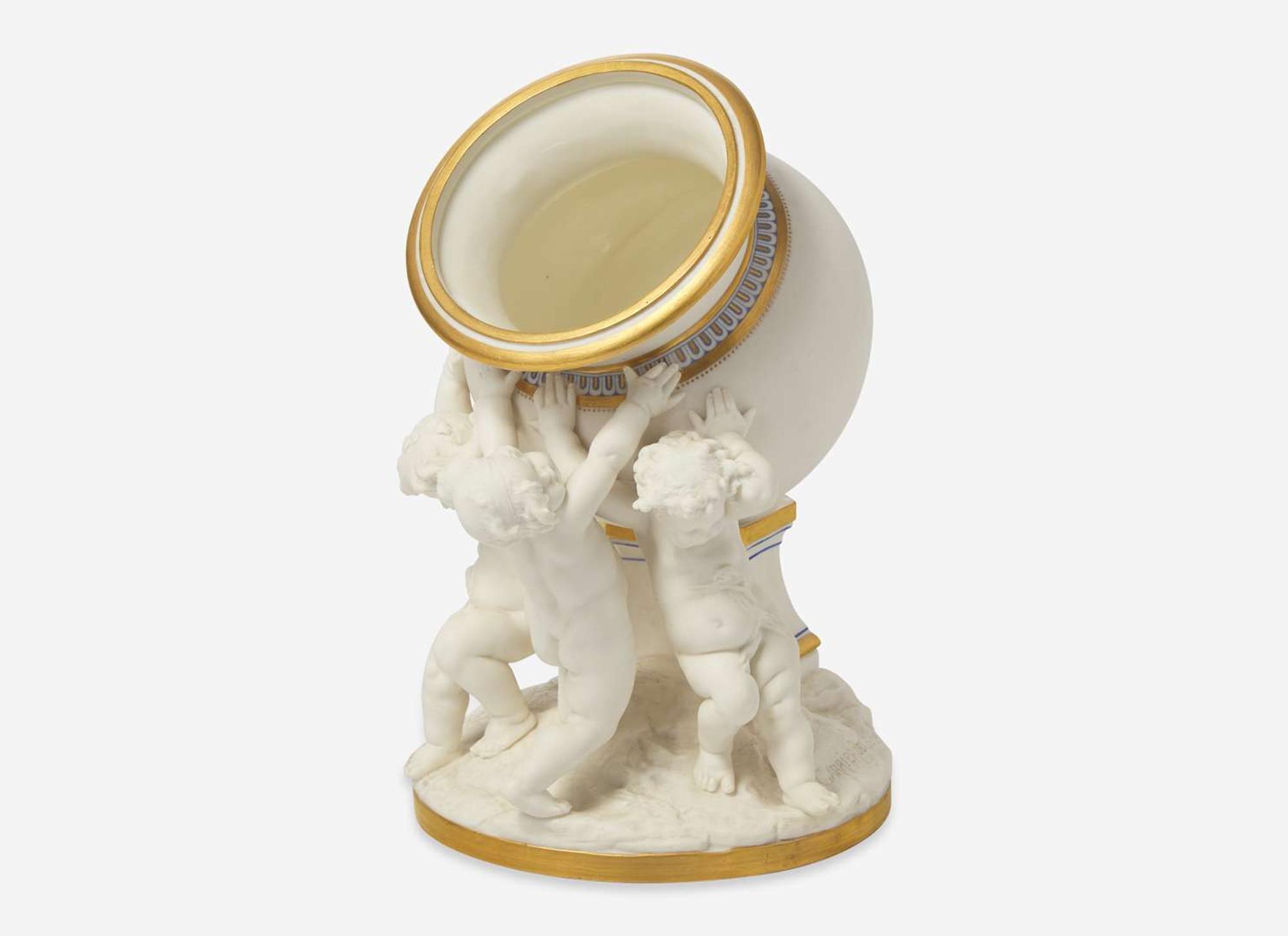 A Minton Parian Ware Figural Vase, UK, 1881