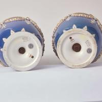A Pair of Wedgwood Powder Blue Ground Covered Vases UK, circa 1910