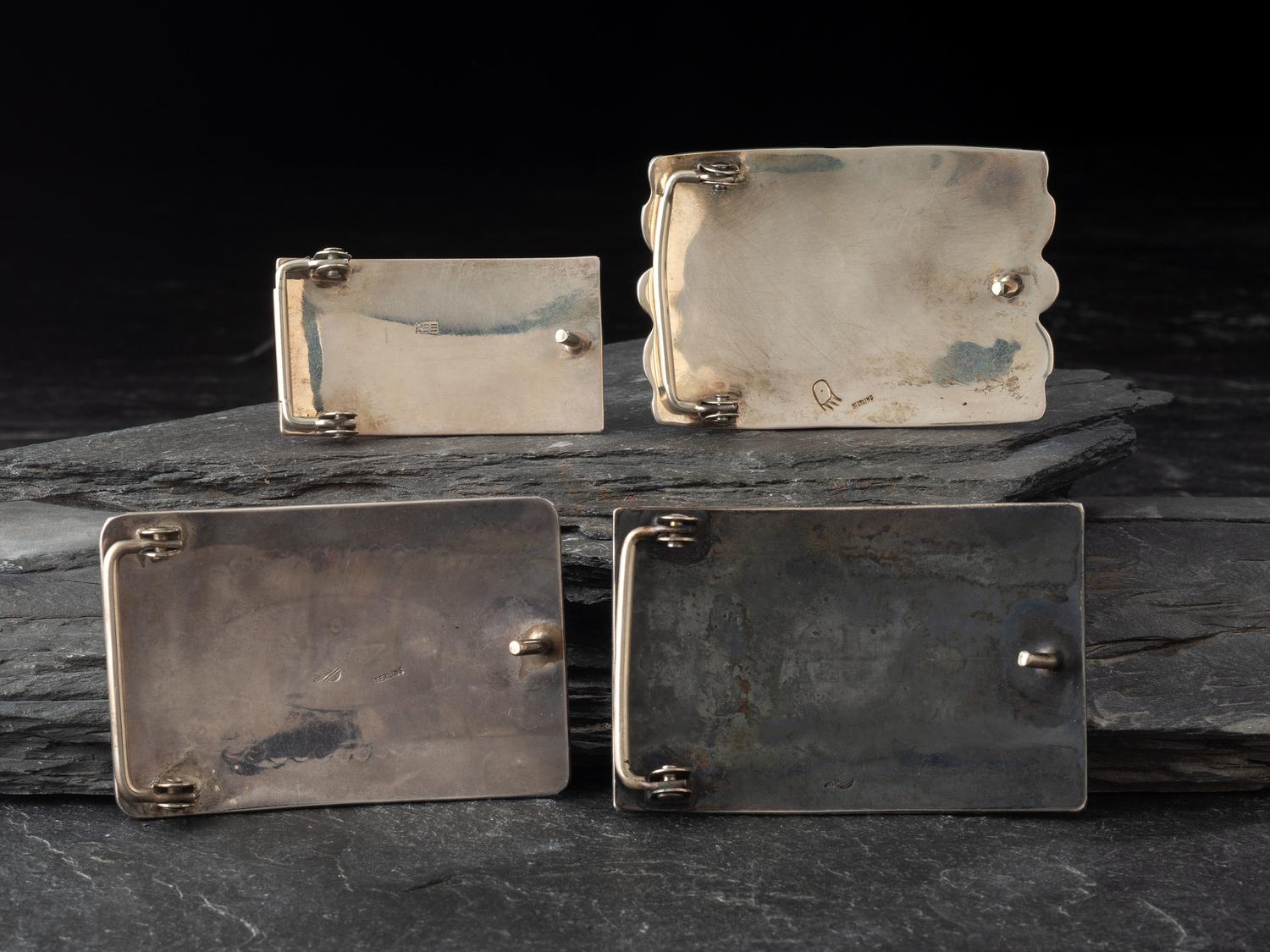 Navajo and Hopi Silver Belt Buckles