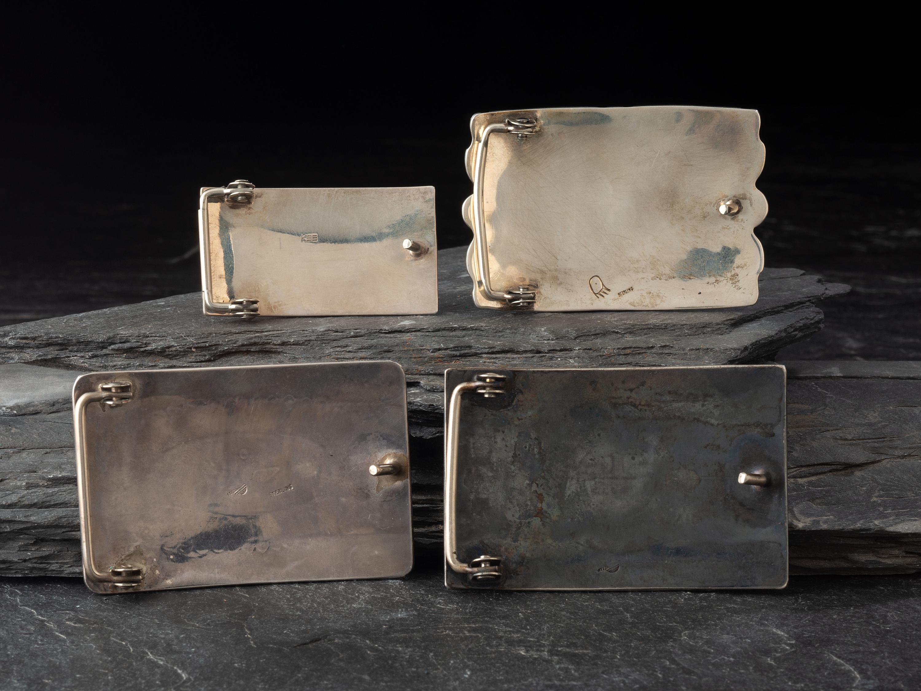 Navajo and Hopi Silver Belt Buckles