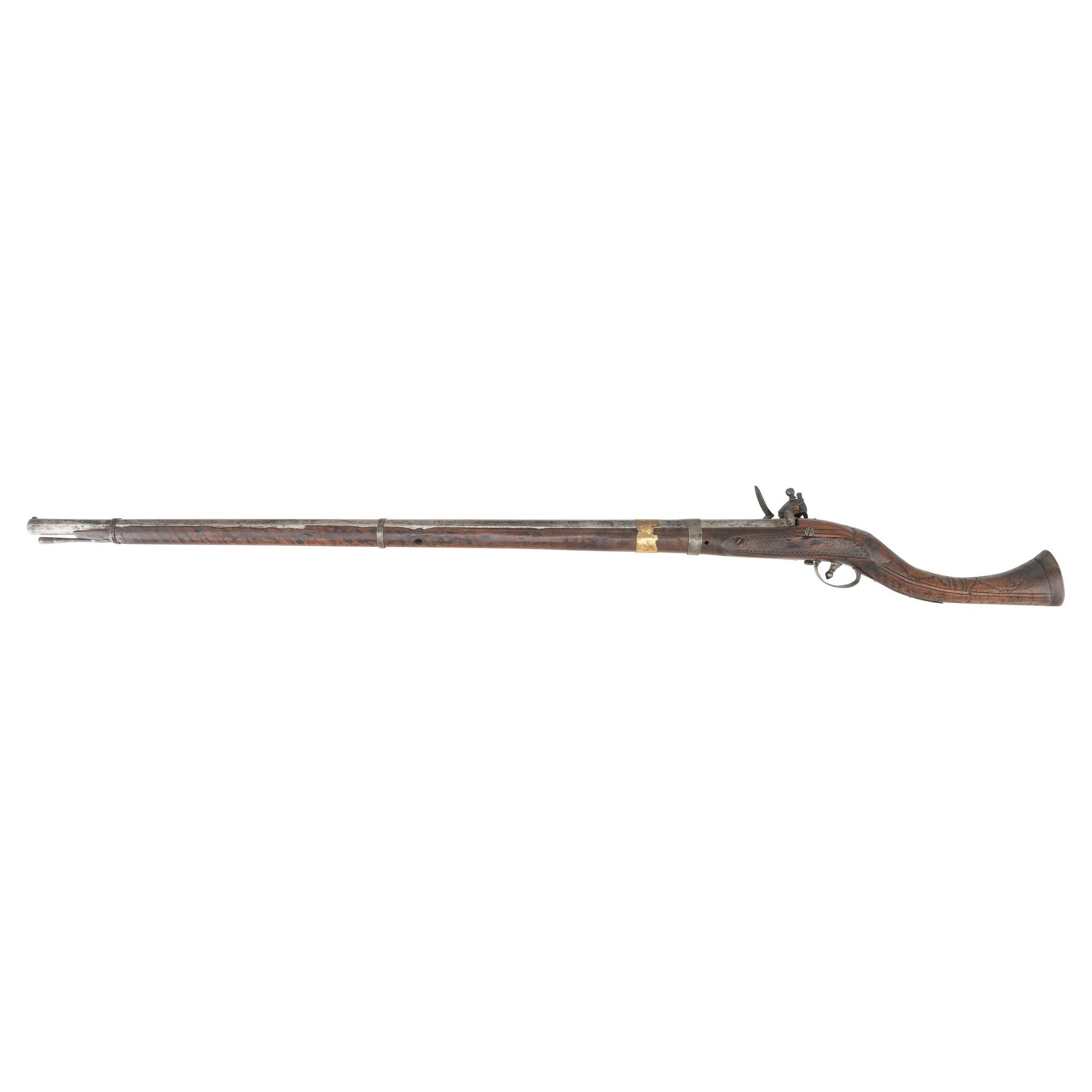 Afghan Jezail with East India Company Brown Bess Lock