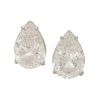 Diamond and Platinum Stud Earrings