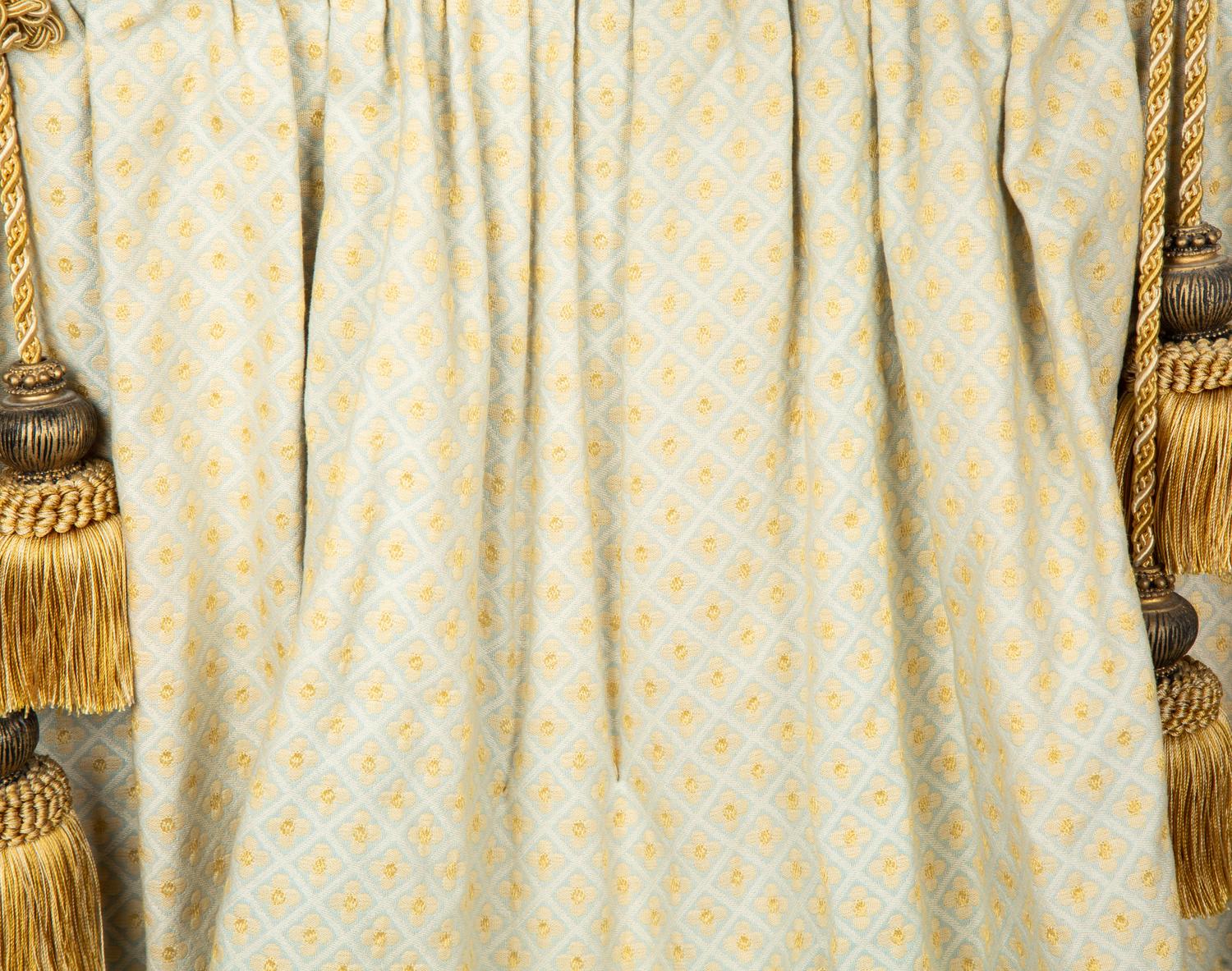 A Pair of Scalamandré Silk Layered Window Shades
