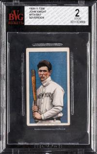 A 1909-11 T206 John Knight (With Bat) Baseball Card (Sovereign) BVG 2 GOOD