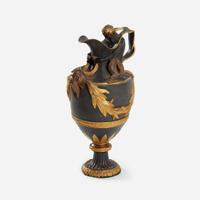 A Wedgwood parcel-gilt and bronzed black basalt ewer late 18th / early 19th century