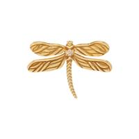 SUNA, YELLOW GOLD AND DIAMOND DRAGONFLY BROOCH