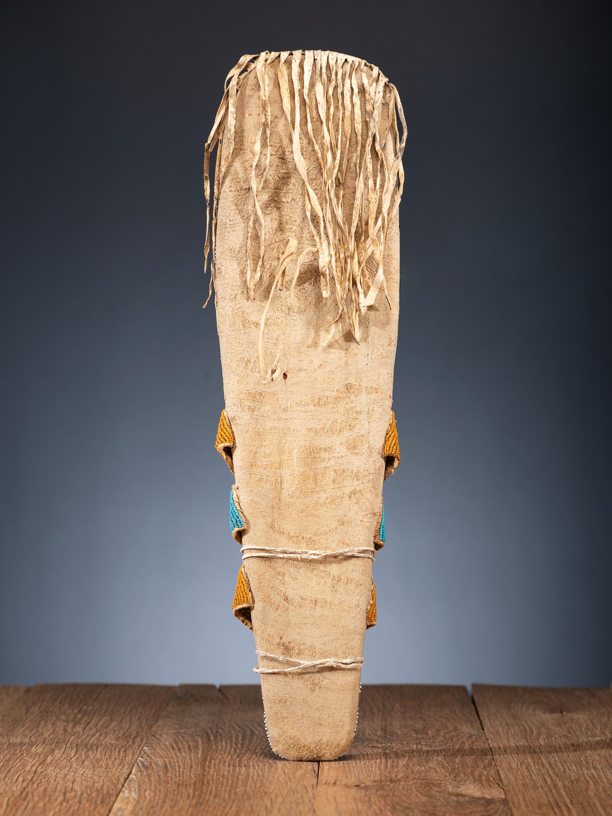 Apsáalooke [Crow] Beaded Hide Toy Cradle