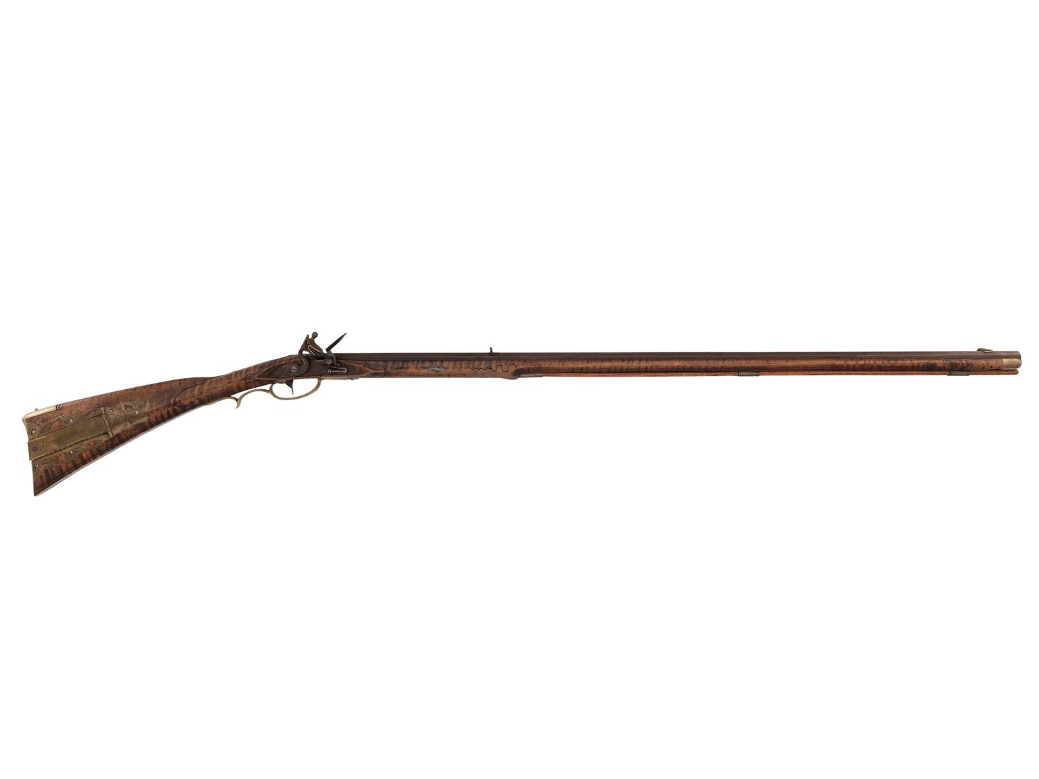 A Contemporary Fullstock Flintlock Rifle by Bivins & Burton