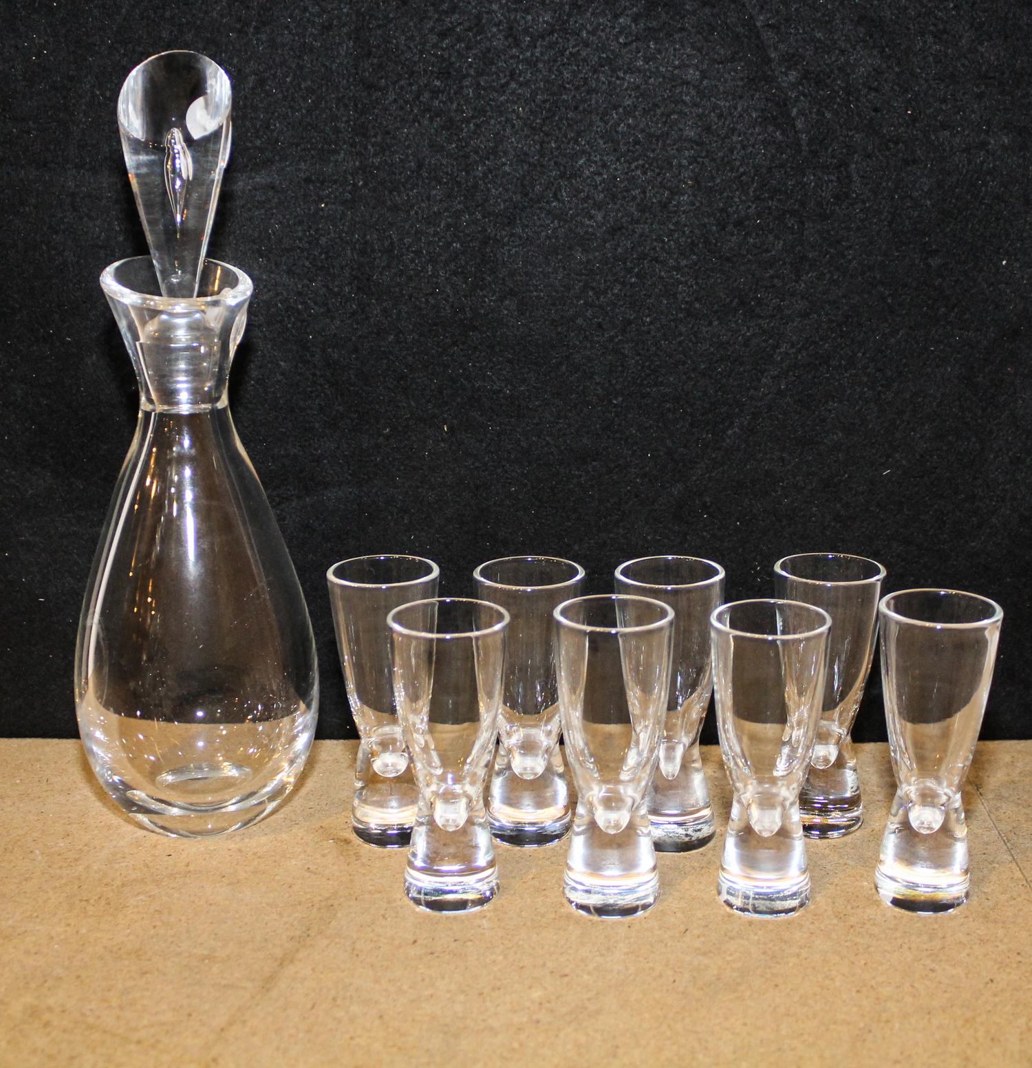 A Steuben Decanter Height of decanter overall 11 1/2 inches.