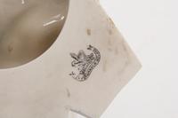 A Belleek Chinese Center Bowl, Height 10 1/4 inches.