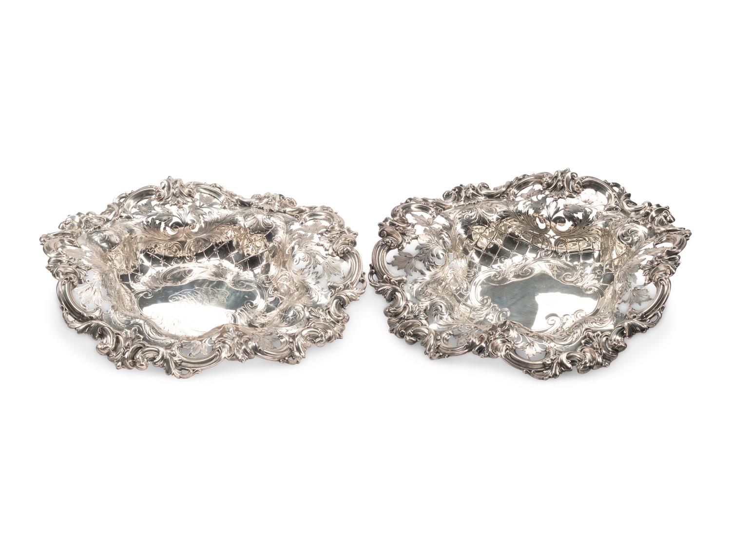 A Pair of American Silver Bowls