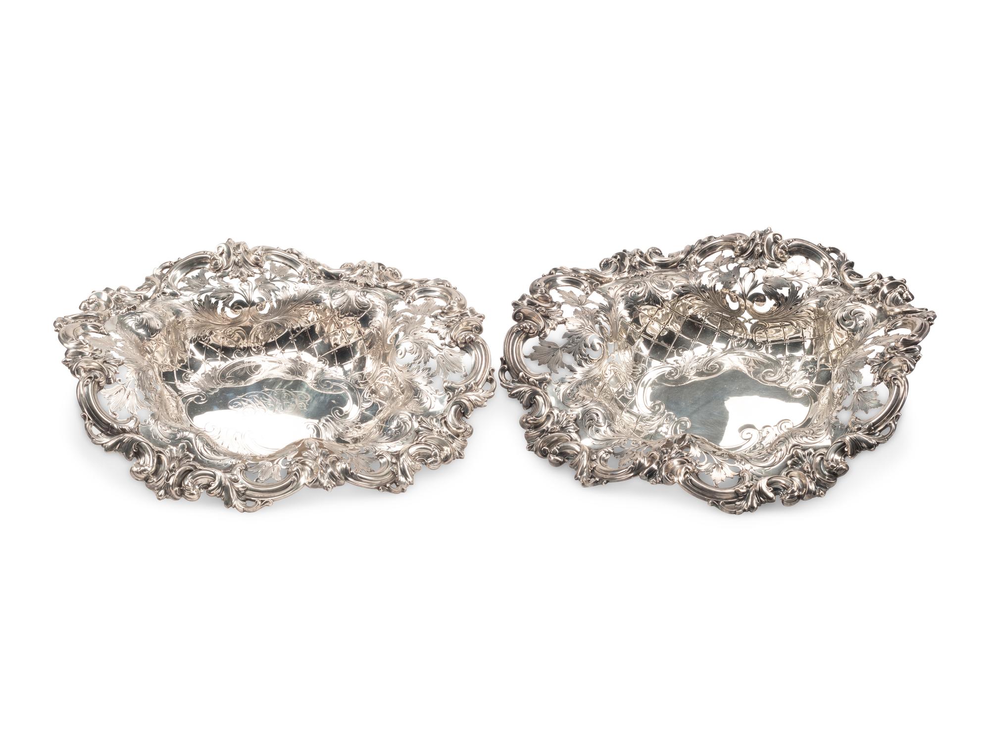 A Pair of American Silver Bowls