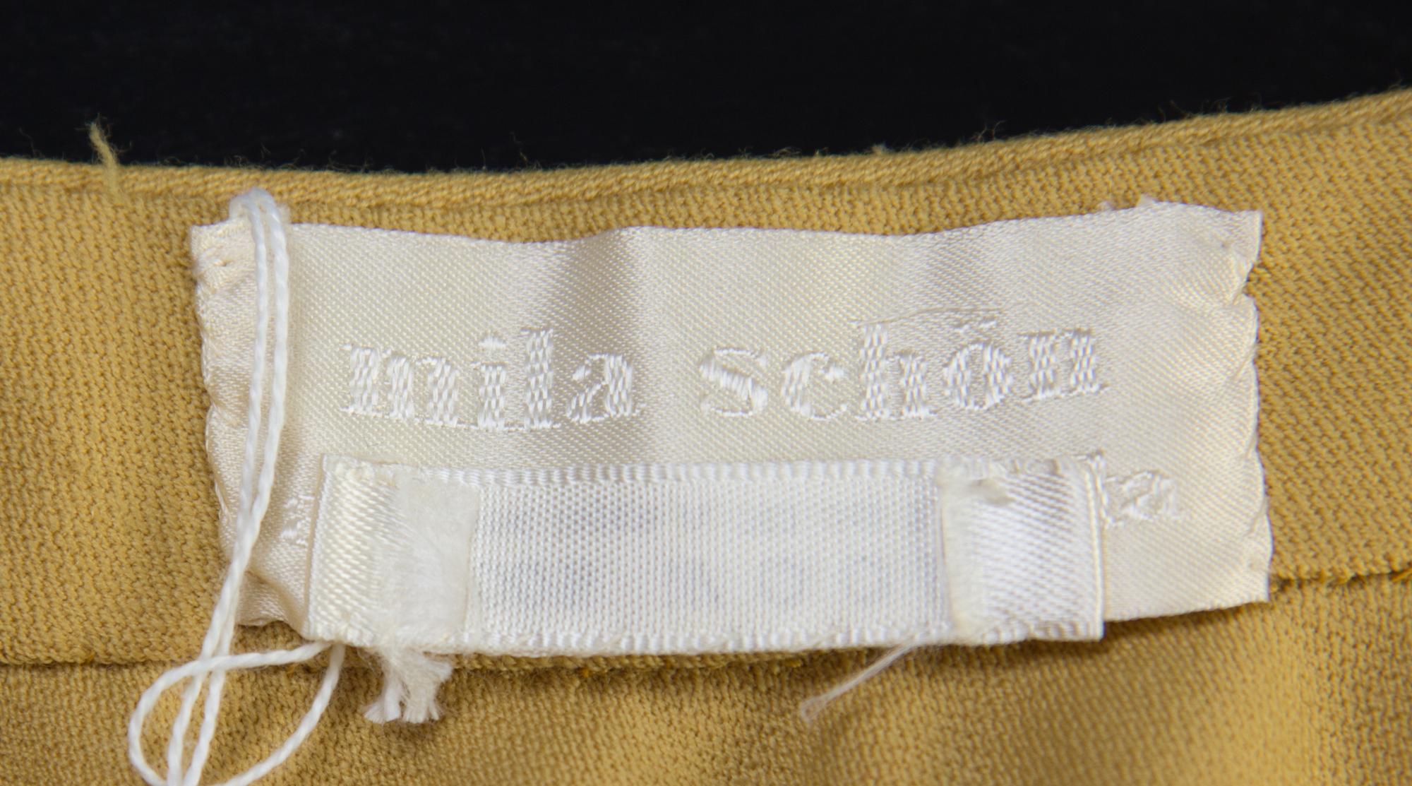A Mila Schon Goldenrod Wool Skirt Suit,
